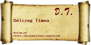 Délczeg Tímea névjegykártya